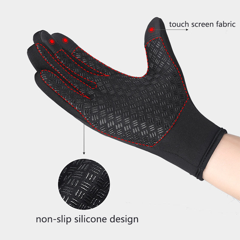Waterproof Winter Motorcycle Gloves – Touch Screen Riding & Sports Fleece Gloves