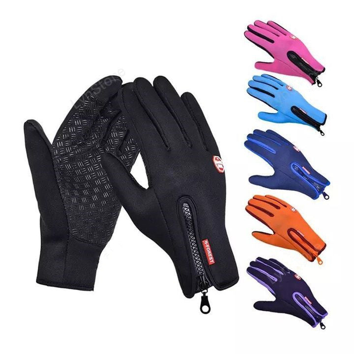 Waterproof Winter Motorcycle Gloves – Touch Screen Riding & Sports Fleece Gloves