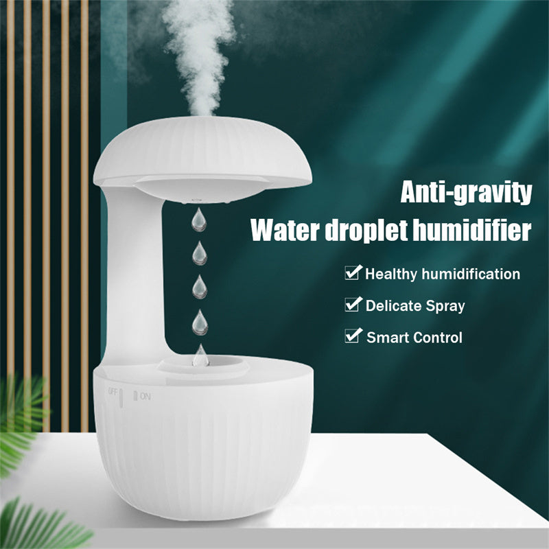 Anti-Gravity Humidifier | Levitating Water Drop Ultrasonic Cool Mist Diffuser | Silent USB Air Purifier