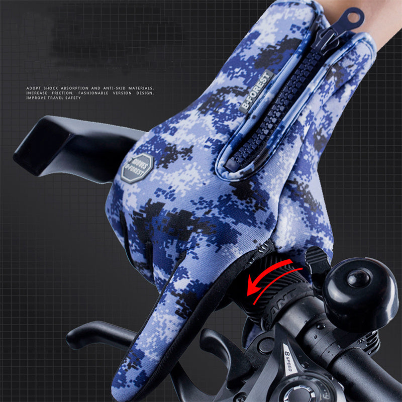 Waterproof Winter Motorcycle Gloves – Touch Screen Riding & Sports Fleece Gloves